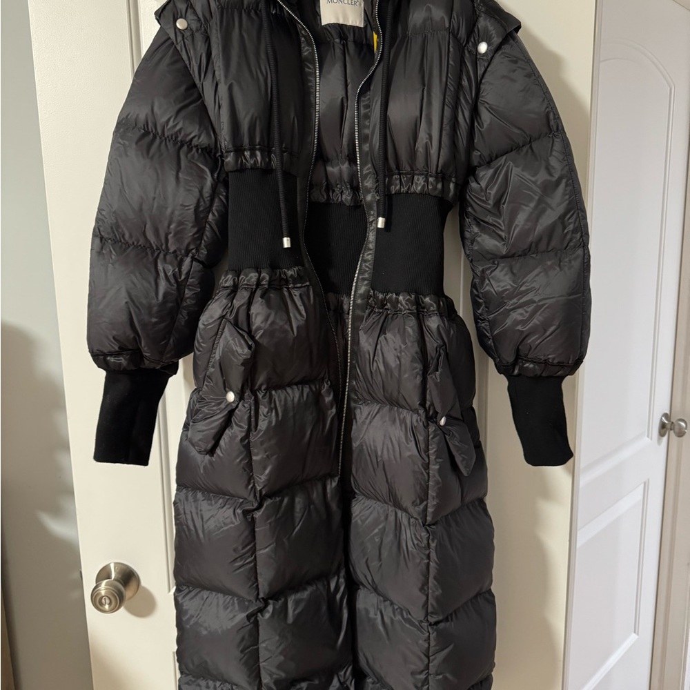 Moncler Black Puffer Coat